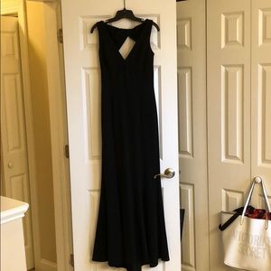 Vince Camuto black mermaid bottom dress